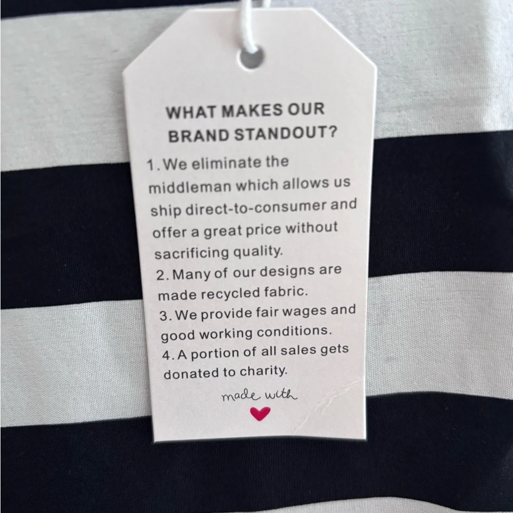 NWT Striped Dress - Modern - Picture 7 of 11